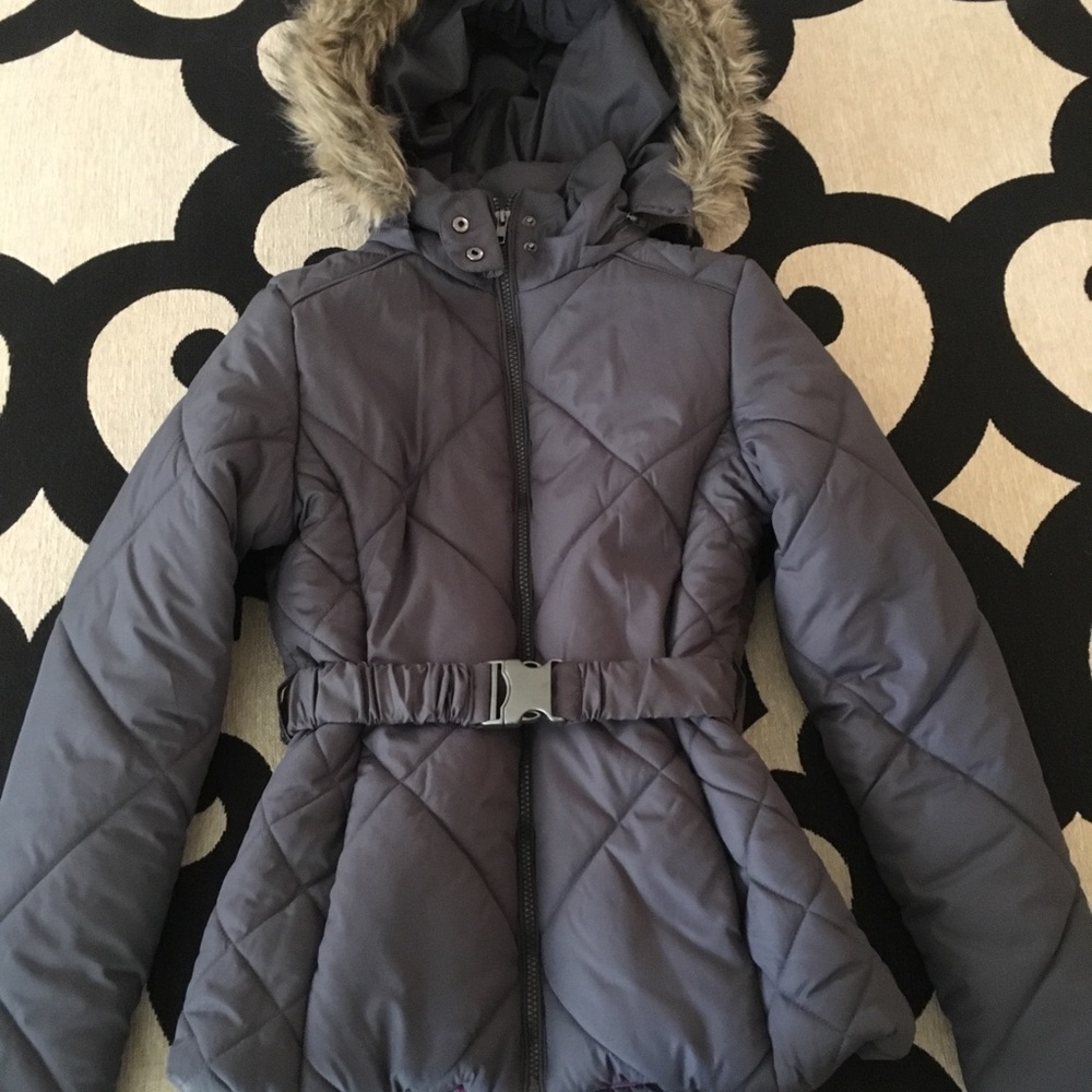 Warm charcoal winter coat